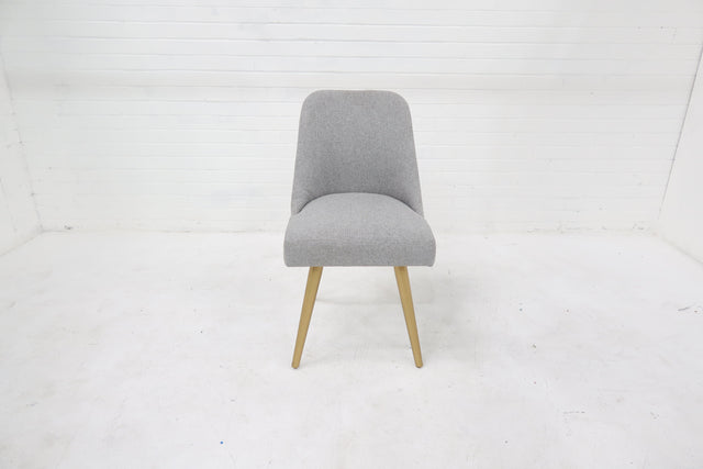 Queen Dining Chair Grey / Gold